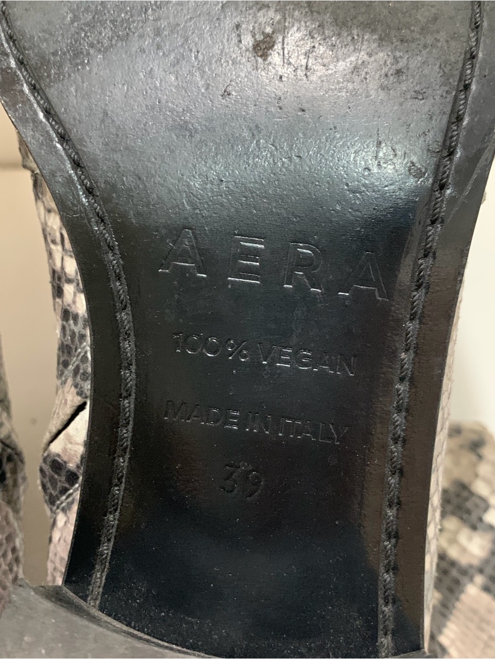 AERA Python-Effect Ankle Boots - Picture 8 of 9